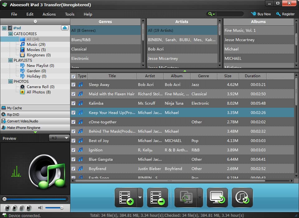 Aiseesoft iPad 3 Transfer Screenshot