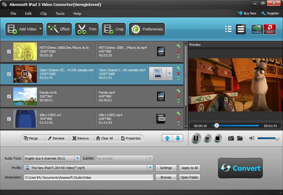 Aiseesoft iPad 3 Video Converter Screenshot