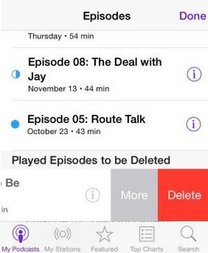 How to Free Up Storage on iPhone - delete podcast voicemail