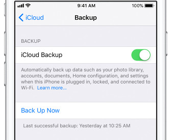 Check iCloud Backup from iPhone