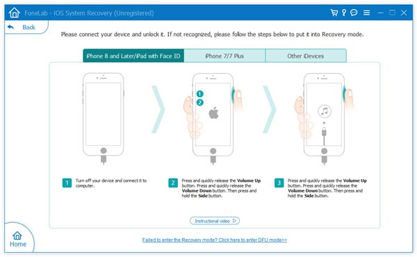 Fix iPhone Screen Black through Recovery Mode