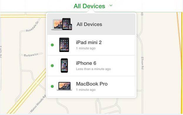 All Devices from iCloud Find My iPhone
