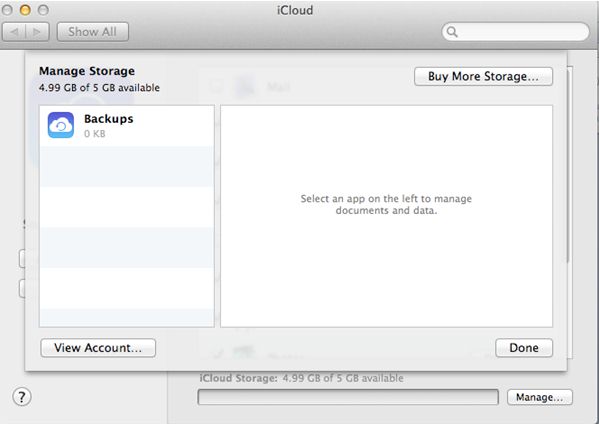 Purchase More iCloud Storage on Mac