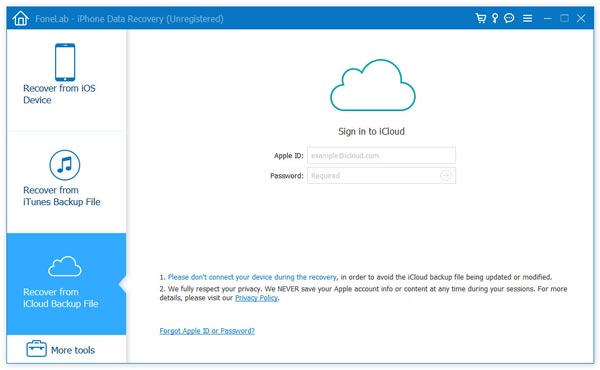 Sign into Your iCloud Account