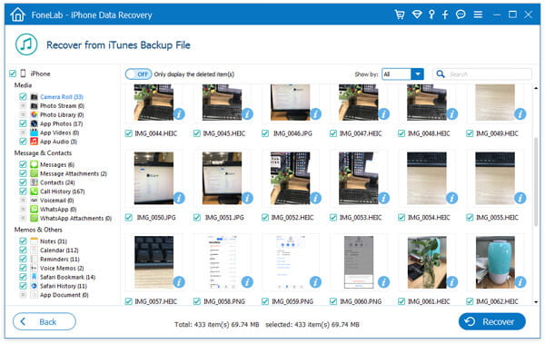 Recover Photos from iTunes Backup