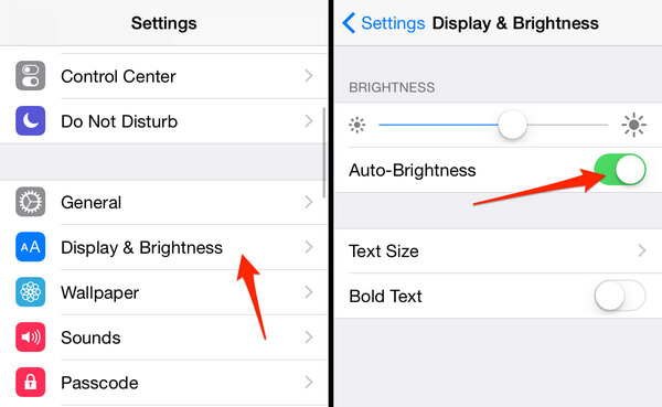 Turn On Auto Brightness on iPhone