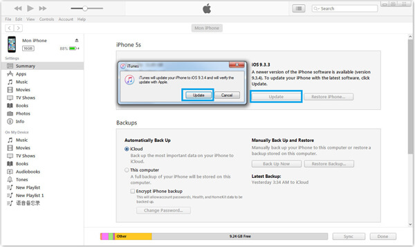 Use iTunes to Update Software