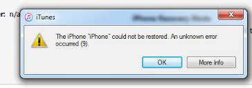iPhone Won't Restore from iTunes