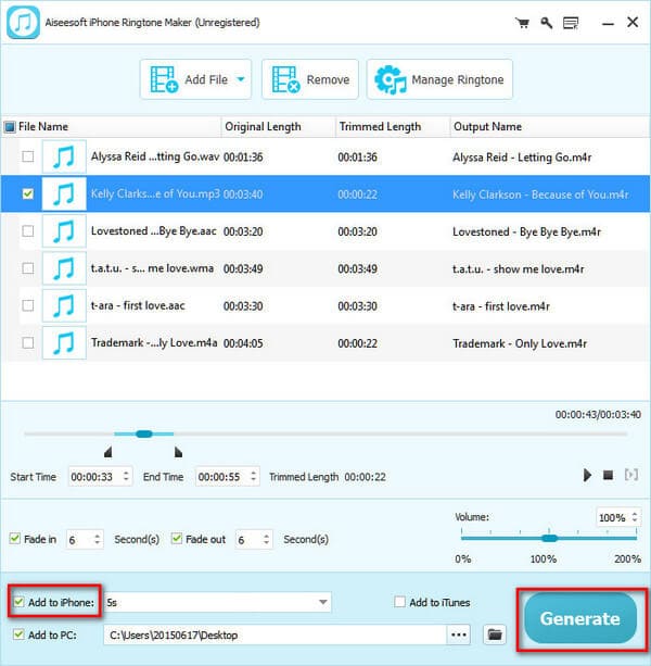 Transfer iPhone Ringtones