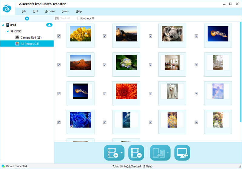 Aiseesoft iPod Photo Transfer Screenshot