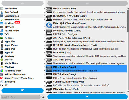 convert M2TS to MPEG