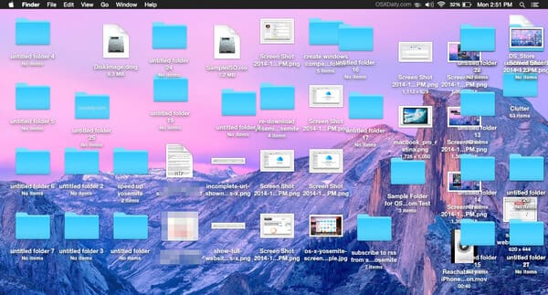 Clean up Mac Desktop