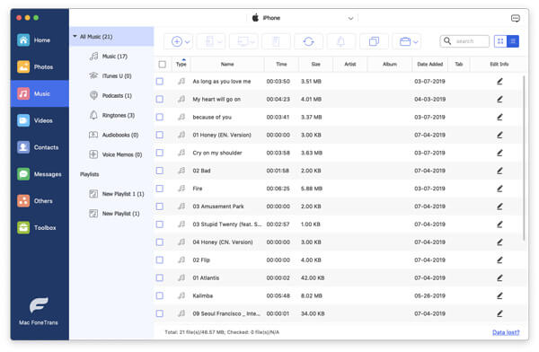 Transfer iPod Songs to Mac