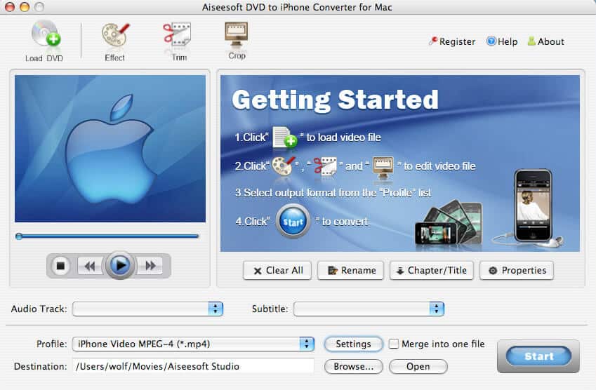 Aiseesoft DVD to iPhone  for Mac