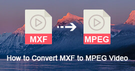 Convert MXF to MPEG