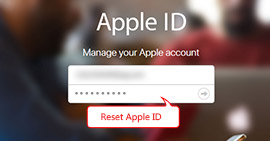 Reset Apple ID