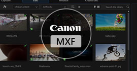 Import Canon MXF Video to Cyberlink