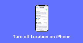 Turn off Location on iPhone