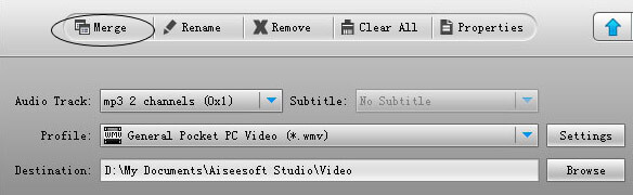 Pocket PC Video Converter - merge