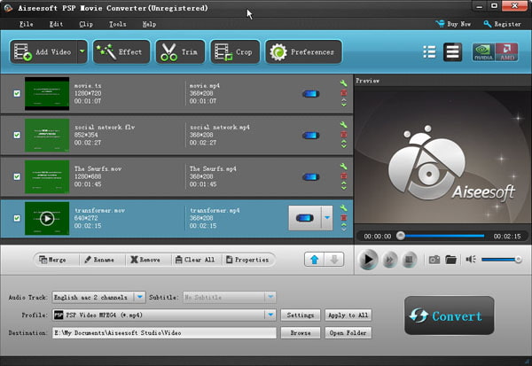 Convert AVI to PSP