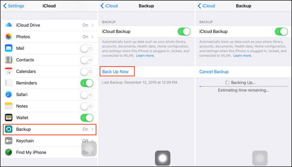 Backup Notes on iCloud