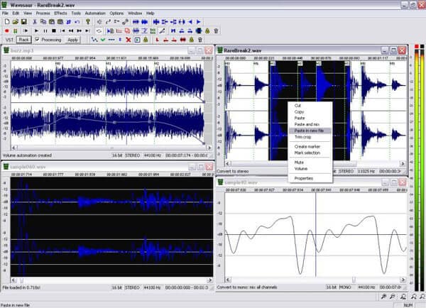 Best audio editing software - Wavosaur