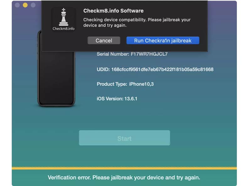 Checkm8 Software Run Jailbreak