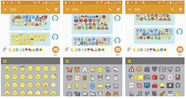 FlipFont 3 on Android for iPhone Emojis