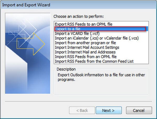 Save Exported Outlook Contacts As