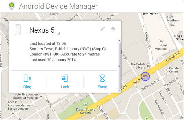 Android Device Manager Key Feature
