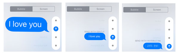iOS 10 Bubble Emoji Messages