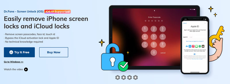 Dr.Fone Screen Unlock iOS Software