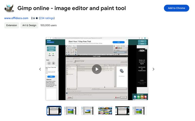 Photo Editor for Chromebook GIMP