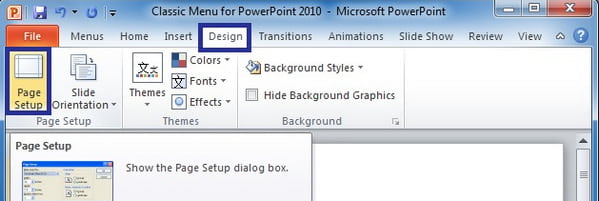 PowerPoint Page Setup