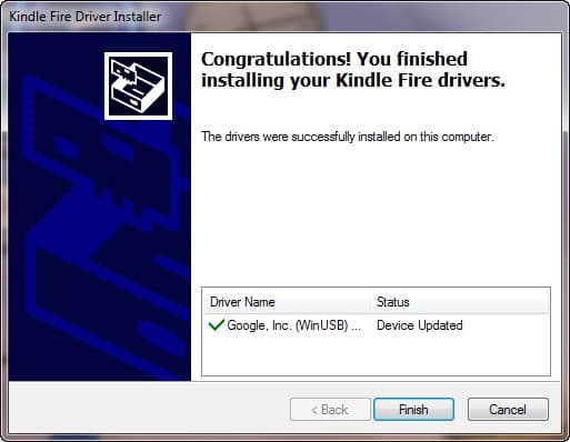 Install Kindle Fire Drivers