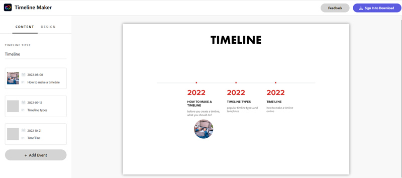 Make A Timeline Online Adobe Express