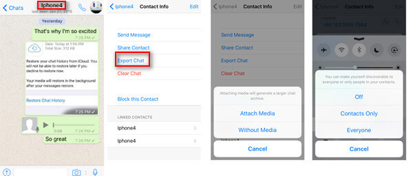 Back up WhatsApp Messages with AirDrop