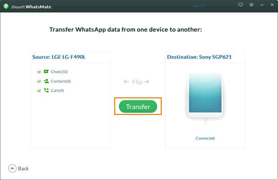 Transfer whatsapp