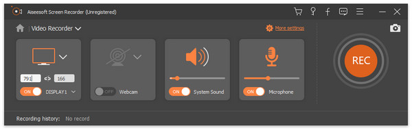 Screen Recorder interface