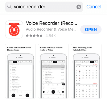 Search Voice Recording