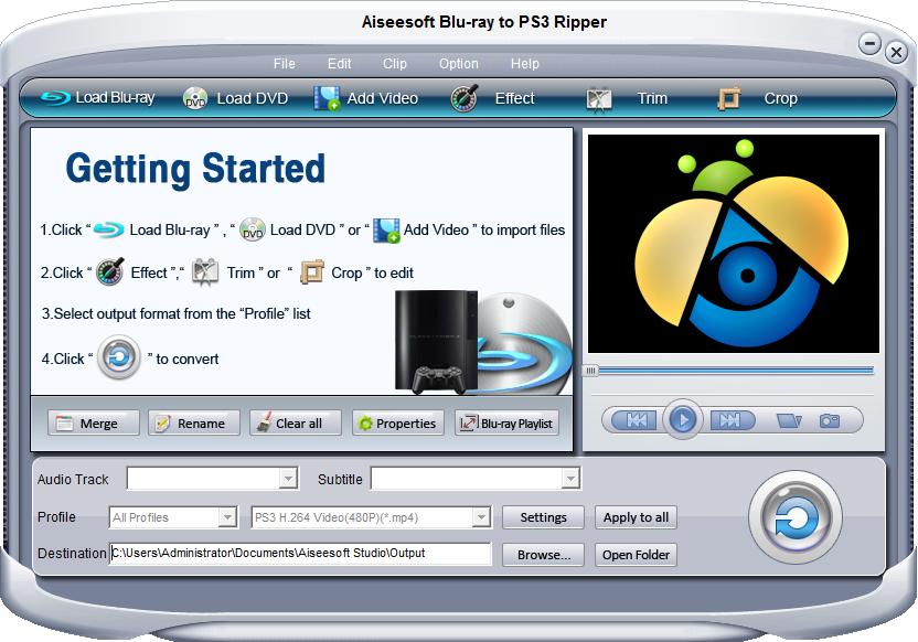 Aiseesoft Blu-ray to PS3 Ripper