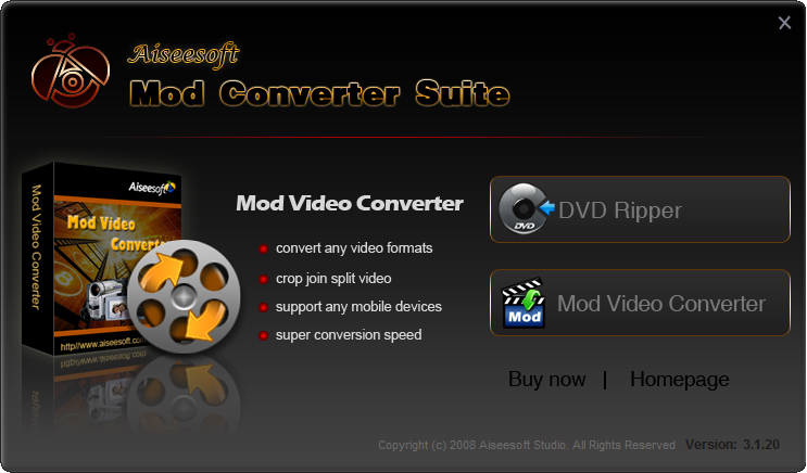 Aiseesoft Mod Converter Suite