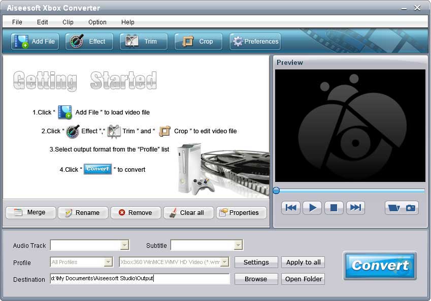 Screenshot of Aiseesoft Xbox Converter