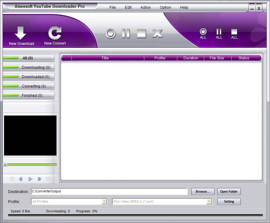 Screenshot of Aiseesoft YouTube Downloader Pro