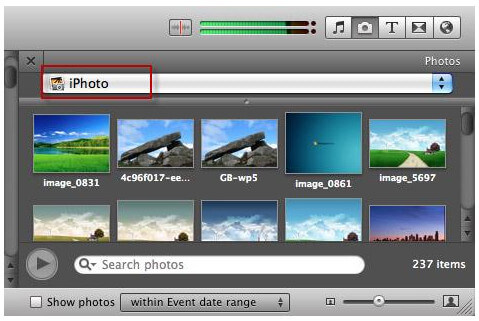 Add Photos for Slideshow in iMovie