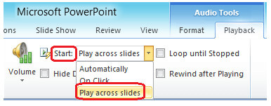 Make Slidershow with Music in Powerpoint