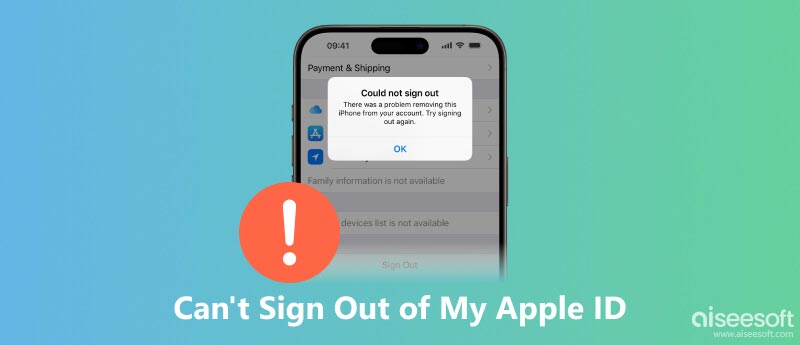 Can’t Sign Out of Apple ID