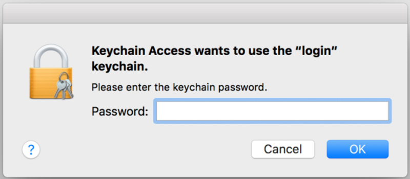 CommCenter Wants to Use Login Keychain Pop up