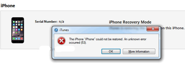 iPhone Error 53