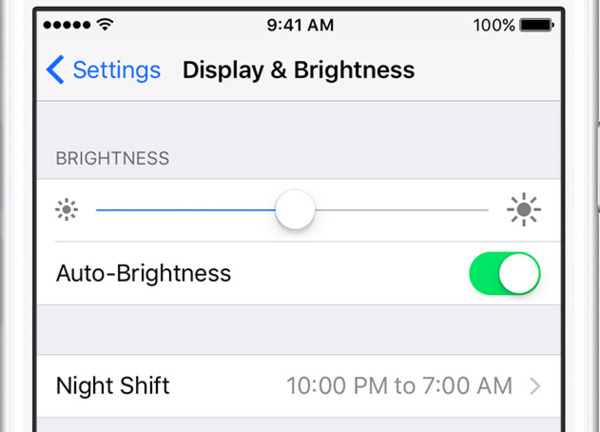 Reduce iphone brightness